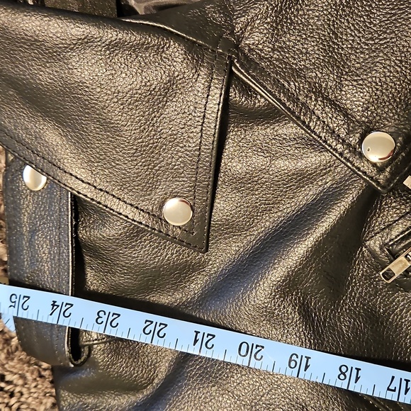 Leather Motorcycle Jacket - Picture 6 of 8